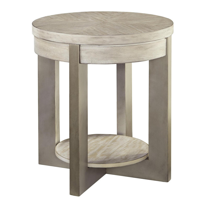Latitude Run® Jagopian Drum End Table with Storage Wayfair